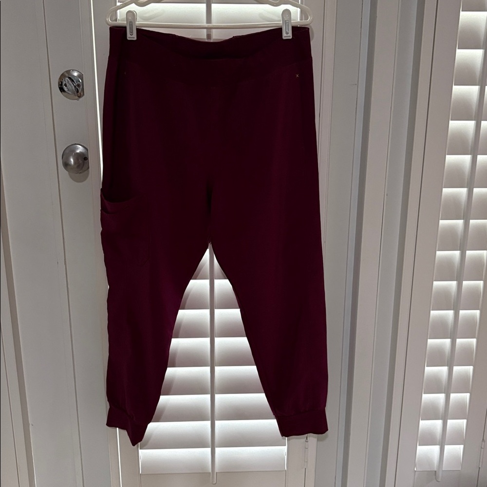 Cherokee Iflex Jogger Scrub Pants- Burgundy